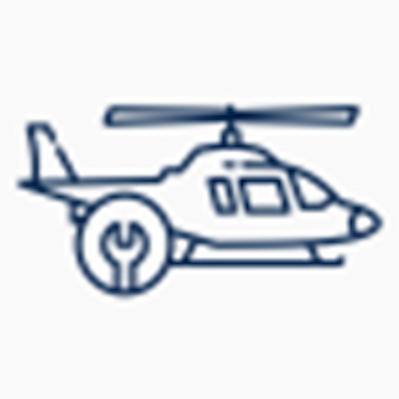 Icono de mantenimiento de helicópteros